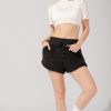 Bottoms POPFLEX | Faux Sherpa Short With Pockets - Black