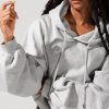 Tops POPFLEX | Shimmer Pullover Cloud Hoodie - Heather Grey