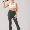 Bottoms POPFLEX | Crisscross Hourglass® Flared Leggings With Pockets (Soft Touch) - Fore