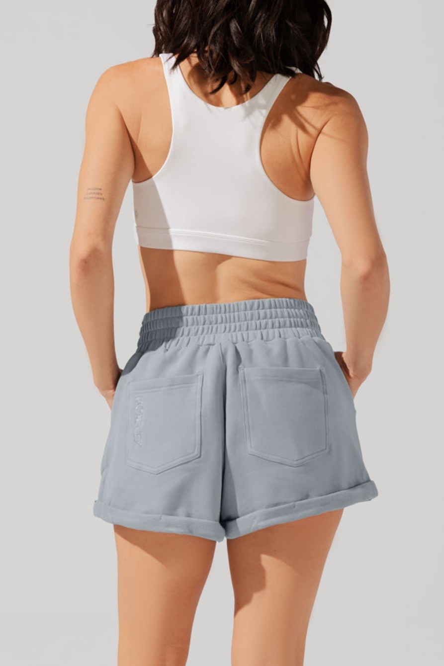 Bottoms POPFLEX | Ooey Gooey Lounge Shorts With Pockets- Bookworm Blue