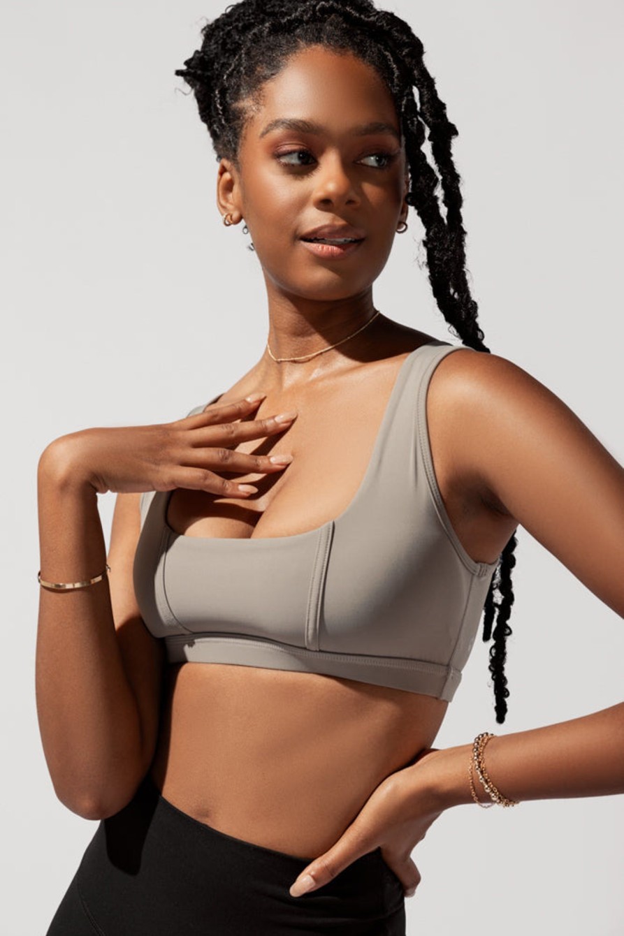 Tops POPFLEX | Corset Bra - Cool Grey