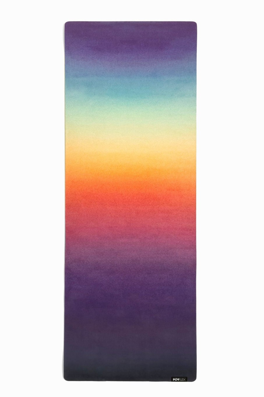 Workout POPFLEX | Vegan Suede Yoga Mat - Moody Rainbow