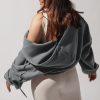 Tops POPFLEX | Zip Cloud Hoodie - Smoke