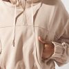 Tops POPFLEX | Half Zip Warm Up Hoodie - Latte