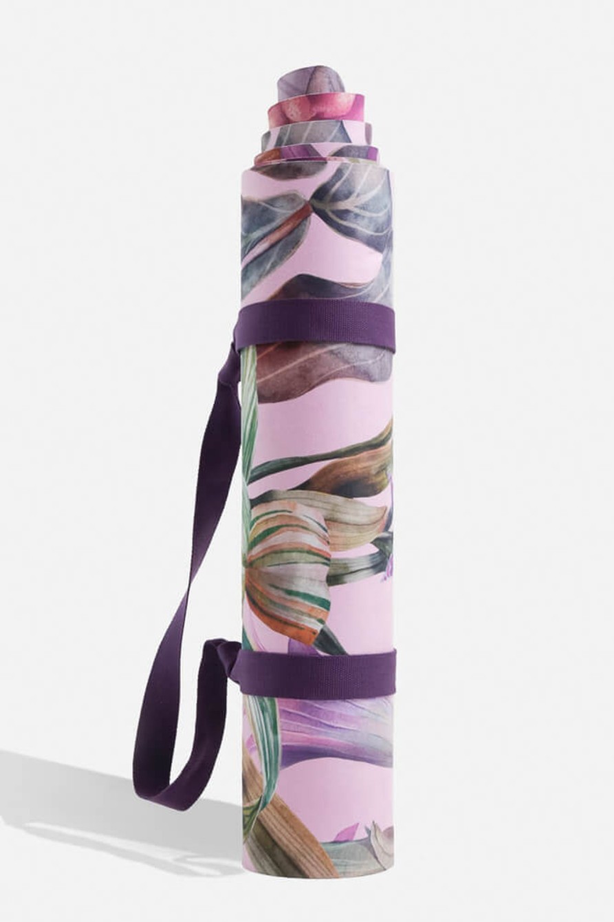 Workout POPFLEX | Vegan Suede Yoga Mat - Lavender Rainforest